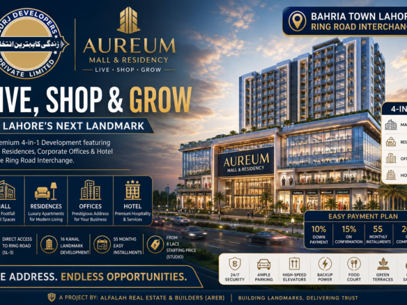 Aureum Mall & Residency – Live, Shop & Grow